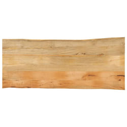vidaXL Table Top Live Edge Replacement Board Dining Table Top Solid Wood Mango
