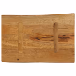 vidaXL Table Top Replacement Board Desktop Accessory Solid Wood Live Edge - 50 x 40 cm - Additional view 4