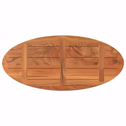 vidaXL Table Top Replacement Board Coffee Dining Table Top Oval Solid Wood - 140 x 50 x 2,5 cm - Additional view 4