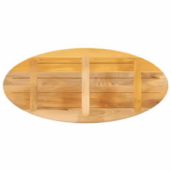 vidaXL Table Top Replacement Board Coffee Dining Table Top Oval Solid Wood - natural, 110 x 40 x 2.5 cm/  Solid rough mango wood - Additional view 4