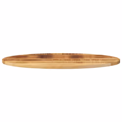 vidaXL Table Top Replacement Board Coffee Dining Table Top Oval Solid Wood - natural, 140 x 50 x 3.8 cm/  Solid rough mango wood - Additional view 2