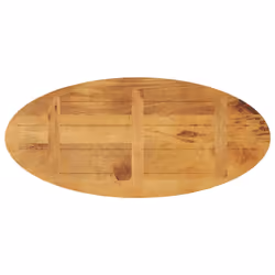 vidaXL Table Top Replacement Board Coffee Dining Table Top Oval Solid Wood - oak, 140 x 50 x 3.8 cm/  solid mango wood - Additional view 4