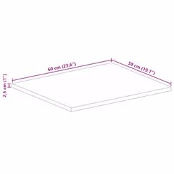 vidaXL Table Top Replacement Dining Table Top Rectangular Solid Wood Acacia - Additional view 3