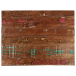 vidaXL Table Top Replacement Board Dining Table Top Rectangular Solid Wood - multicolour, 80 x 50 cm/ 25 mm