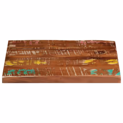 vidaXL Table Top Replacement Board Dining Table Top Rectangular Solid Wood - multicolour, 60 x 60 cm/ 15 mm