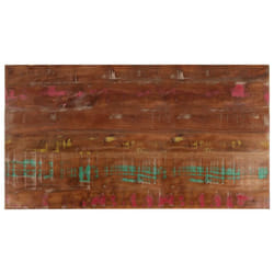 vidaXL Table Top Replacement Board Dining Table Top Rectangular Solid Wood - multicolour, 100 x 60 cm/ 15 mm