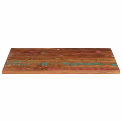 vidaXL Table Top Replacement Board Dining Table Top Rectangular Solid Wood - multicolour, 100 x 60 cm/ 25 mm