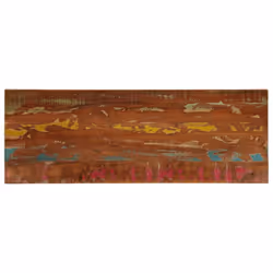 vidaXL Table Top Replacement Board Dining Table Top Rectangular Solid Wood - multicolour, 140 x 60 cm/ 25 mm