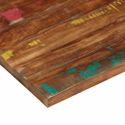 vidaXL Table Top Replacement Board Dining Table Top Rectangular Solid Wood - multicolour, 140 x 60 cm/ 25 mm - Additional view 5