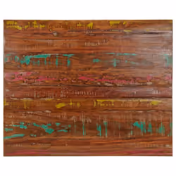 vidaXL Table Top Replacement Board Dining Table Top Rectangular Solid Wood - multicolour, 100 x 80 cm/ 25 mm