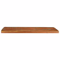 vidaXL Table Top Replacement Board Dining Table Top Rectangular Solid Wood - multicolour, 100 x 80 cm/ 25 mm