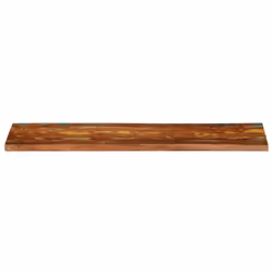 vidaXL Table Top Replacement Board Dining Table Top Rectangular Solid Wood - multicolour, 110 x 20 cm/ 38 mm