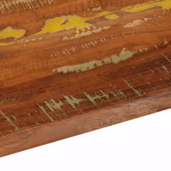 vidaXL Table Top Replacement Board Dining Table Top Rectangular Solid Wood - multicolour, 110 x 20 cm/ 38 mm - Additional view 6