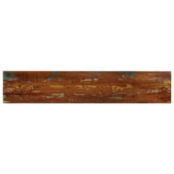 vidaXL Table Top Replacement Board Dining Table Top Rectangular Solid Wood - multicolour, 140 x 20 cm/ 38 mm