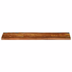 vidaXL Table Top Replacement Board Dining Table Top Rectangular Solid Wood - multicolour, 110 x 30 cm/ 38 mm
