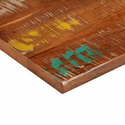 , 60 x 60 cm/ 38 mm) vidaXL Table Top Replacement Board Dining Table Top Rectangular Solid Wood - reclaimed wood(multicolour - Additional view 5