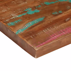 vidaXL Table Top Replacement Board Dining Table Top Rectangular Solid Wood - multicolour, 90 x 80 cm/ 38 mm - Additional view 5