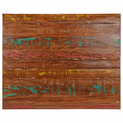vidaXL Table Top Replacement Board Dining Table Top Rectangular Solid Wood - multicolour, 100 x 80 cm/ 38 mm