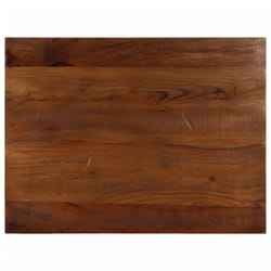 , 80 x 50 cm/ 25 mm) vidaXL Table Top Replacement Board Dining Table Top Rectangular Solid Wood - reclaimed wood(natural