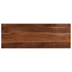 vidaXL Table Top Replacement Board Dining Table Top Rectangular Solid Wood - natural, 140 x 50 cm/ 25 mm