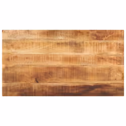 , 100 x 50 cm/ 25 mm) vidaXL Table Top Replacement Board Dining Table Top Rectangular Solid Wood - rough mango wood(natural