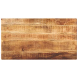 , 120 x 50 cm/ 25 mm) vidaXL Table Top Replacement Board Dining Table Top Rectangular Solid Wood - rough mango wood(natural