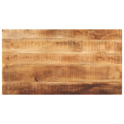 , 100 x 70 cm/ 25 mm) vidaXL Table Top Replacement Board Dining Table Top Rectangular Solid Wood - rough mango wood(natural