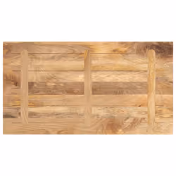 vidaXL Table Top Replacement Board Dining Table Top Rectangular Solid Wood - brown, 110 x 50 x 2.5 cm - Additional view 4