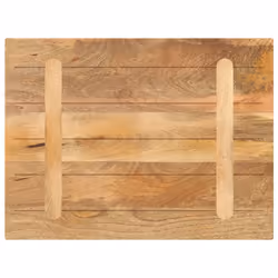 vidaXL Table Top Replacement Board Dining Table Top Rectangular Solid Wood - brown, 80 x 60 x 2.5 cm - Additional view 4