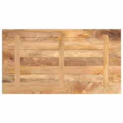 vidaXL Table Top Replacement Board Dining Table Top Rectangular Solid Wood - brown, 110 x 60 x 3.8 cm - Additional view 4