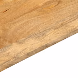 vidaXL Table Top Replacement Board Dining Table Top Rectangular Solid Wood - brown, 80 x 70 x 3.8 cm - Additional view 6