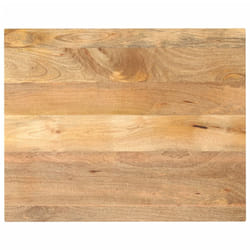 vidaXL Table Top Replacement Board Dining Table Top Rectangular Solid Wood - brown, 90 x 80 x 3.8 cm