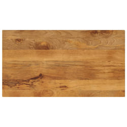 , 100 x 50 cm/ 38 mm) vidaXL Table Top Replacement Board Dining Table Top Rectangular Solid Wood - mango wood(oak finish