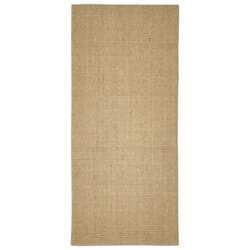vidaXL Sisal Rug Scratching Mat Sisal Carpet Area Rug for Scratching Post - light brown, 66 x 150 cm