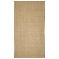 vidaXL Sisal Rug Scratching Mat Sisal Carpet Area Rug for Scratching Post - light brown, 80 x 150 cm