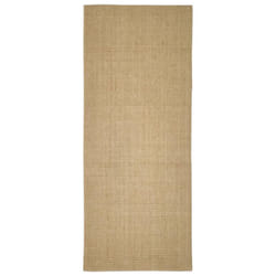 vidaXL Sisal Rug Scratching Mat Sisal Carpet Area Rug for Scratching Post - light brown, 80 x 200 cm
