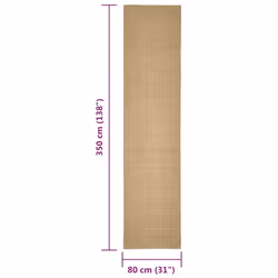 vidaXL Sisal Rug Scratching Mat Sisal Carpet Area Rug for Scratching Post - 80 x 350 cm - Additional view 5