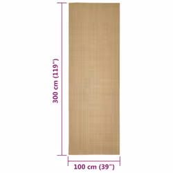 vidaXL Sisal Rug Scratching Mat Sisal Carpet Area Rug for Scratching Post - 100 x 300 cm
