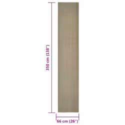 vidaXL Sisal Rug Scratching Mat Sisal Carpet Area Rug for Scratching Post - taupe, 66 x 350 cm