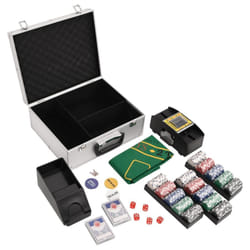 , 300 piece) vidaXL Poker Chip Set Poker Set 2 Decks Card Shoe Card Shuffler Blackjack Set - chip (11.5 g