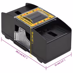 , 300 piece) vidaXL Poker Chip Set Poker Set 2 Decks Card Shoe Card Shuffler Blackjack Set - laser chip (11.5 g - Additional view 10