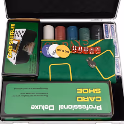 , 600 piece) vidaXL Poker Chip Set Poker Set 2 Decks Card Shoe Card Shuffler Blackjack Set - chip (4 g - Additional view 5