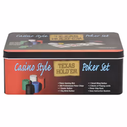 vidaXL Poker Chip Set Poker Set 2 Decks Dealer Button Carry Case 200 pcs 4 g