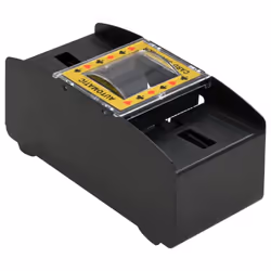 vidaXL Automatic Card Shuffler Electric Shuffler Card Dealer Black 2 Decks - Additional view 6