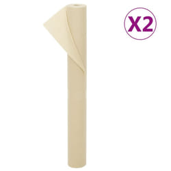 vidaXL Plant Fleece Frost Protection Outdoor Plant Cover Garden Fleece 70 g/mÂ² - beige, 10 x 1.6 m/ 2 pcs