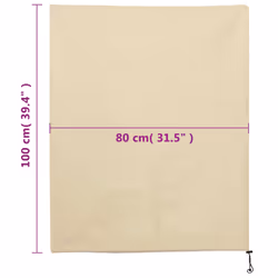 vidaXL Plant Fleece Covers with Drawstring Garden Frost Protection 70 g/mÂ² - beige, 0.8 x 1 m/ 8 pcs