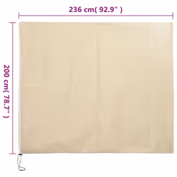 vidaXL Plant Fleece Covers with Zip Outdoor Garden Frost Protection 70 g/mÂ² - beige, 2.36 x 2 m/ 2 pcs