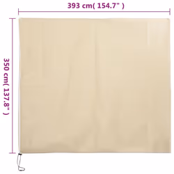vidaXL Plant Fleece Covers with Zip Outdoor Garden Frost Protection 70 g/mÂ² - beige, 3.93 x 3.5 m/ 2 pcs