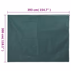 vidaXL Plant Fleece Covers with Zip Outdoor Garden Frost Protection 70 g/mÂ² - green, 3.93 x 3 m/ 2 pcs
