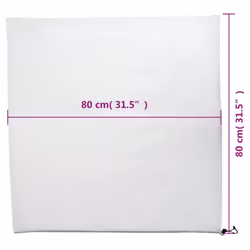 vidaXL Plant Fleece Covers with Drawstring Garden Frost Protection 70 g/mÂ² - white, 0.8 x 0.8 m/ 12 pcs